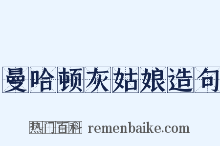 曼哈顿灰姑娘造句是什么意思的图片